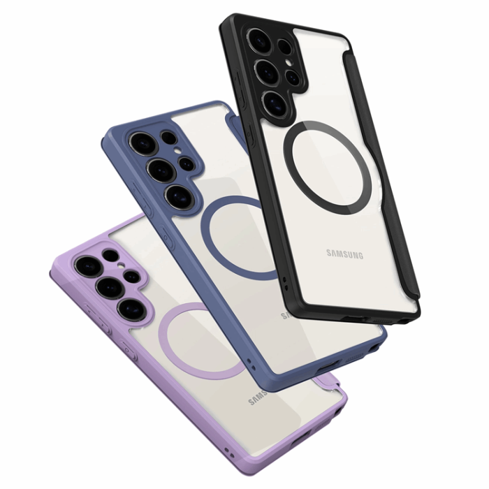 Dux Ducis - Dux Ducis Galaxy S25 Ultra Plånboksfodral MagSafe Skin X Pro - Blå