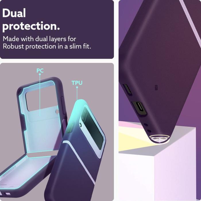 UTGATT - Spigen Galaxy Z Flip 4 Skal Caseology Nano Pop - Ljusviolett