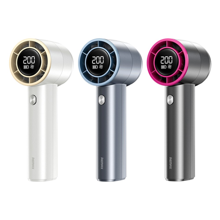 Remax - REMAX Handfläkt 3600 mAh med Display RS-SF11 - Mattlila