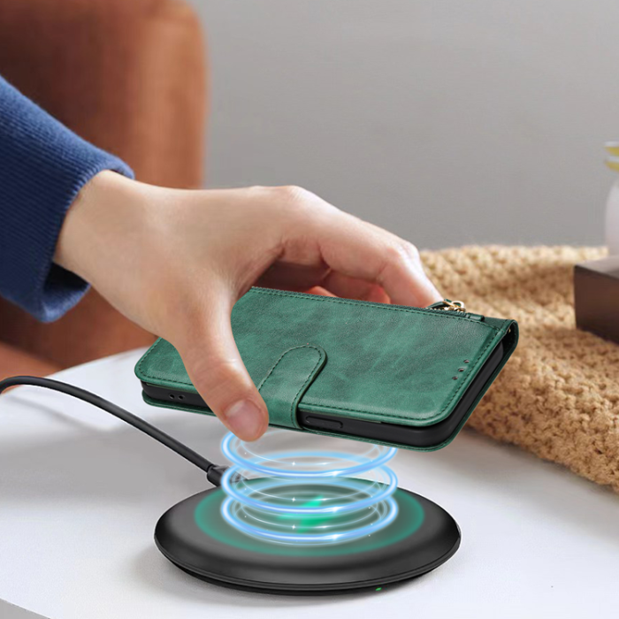 A-One Brand - OnePlus 15 Plånboksfodral Zipper Pocket Multiple Konstläder