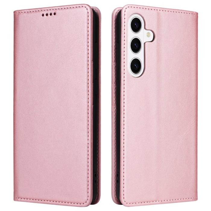 OEM - Plånboksfodral för Samsung Galaxy S26 Konstläder RFID - Rosa