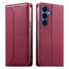 OEM - Pl&aring;nboksfodral f&ouml;r Samsung Galaxy S26 St&auml;llfunktion Konstl&auml;der - R&ouml;d