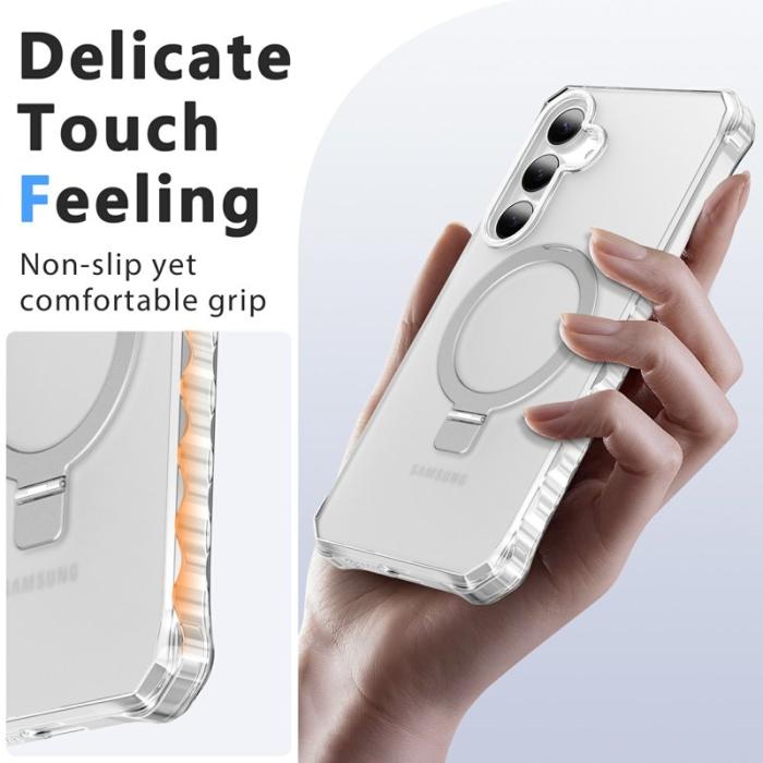OEM - Mobilskal för Samsung Galaxy S26 Plus Magnetiskt Kickstand - Grå
