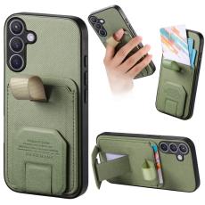 OEM - Mobilskal f&ouml;r Samsung Galaxy S26 TPU + Konstl&auml;der - Gr&ouml;n