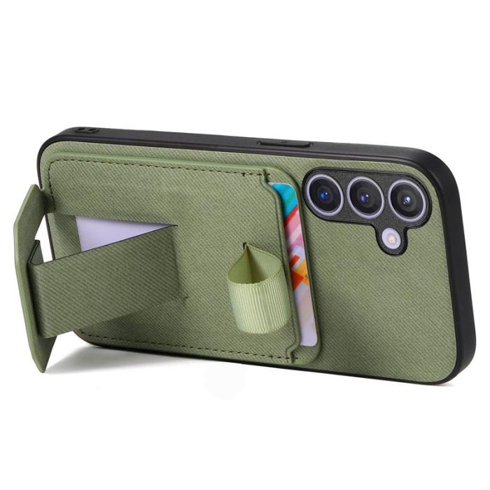 OEM - Mobilskal för Samsung Galaxy S26 TPU + Konstläder - Grön