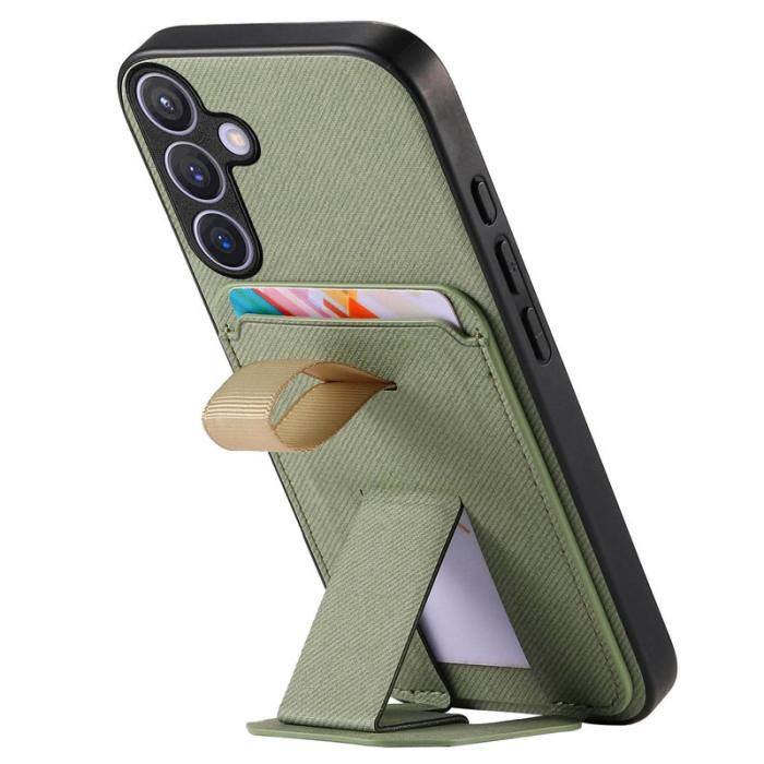 OEM - Mobilskal för Samsung Galaxy S26 TPU + Konstläder - Grön