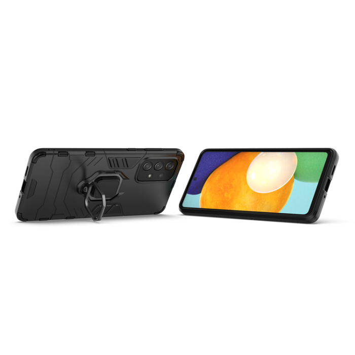 OEM - Galaxy A73 Skal Ring Armor - Svart