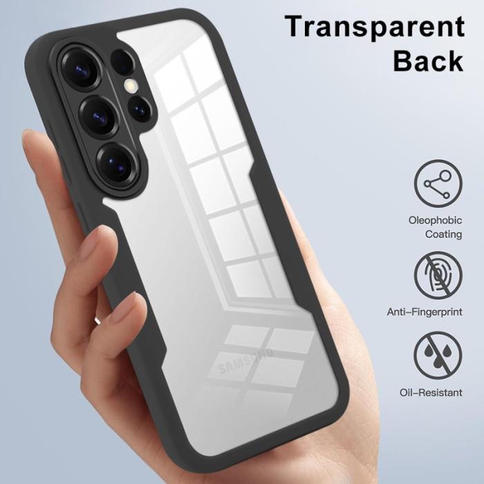 OEM - Mobilskal för Samsung Galaxy S26 Ultra Transparent TPU + PET Film - Rosa