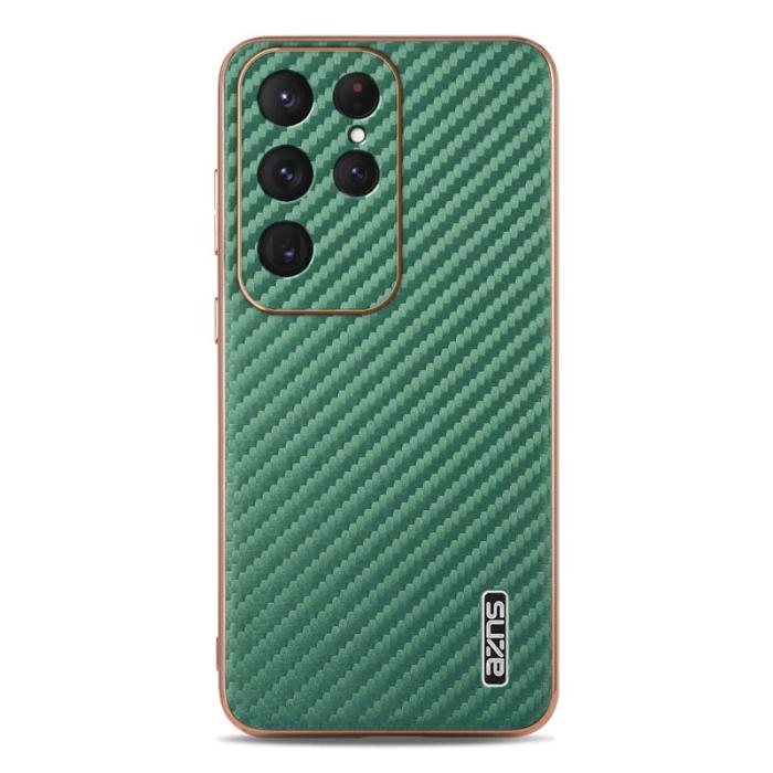 AZNS - AZNS Samsung Galaxy S25 Ultra Fodral - Electroplating PU+TPU - Grön