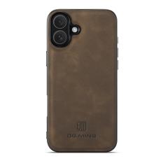 DG.MING - DG.MING Mobilskal till iPhone 17 PU L&auml;der PC + TPU Hybrid - Brun