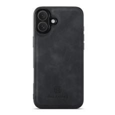 DG.MING - DG.MING Mobilskal till iPhone 17 PU L&auml;der PC + TPU Hybrid - Svart