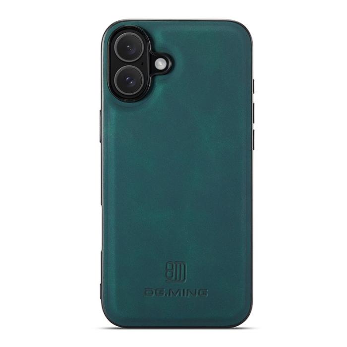 DG.MING - DG.MING Mobilskal till iPhone 17 PU Läder PC + TPU Hybrid - Grön
