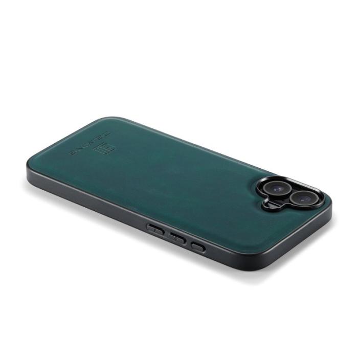 DG.MING - DG.MING Mobilskal till iPhone 17 PU Läder PC + TPU Hybrid - Grön