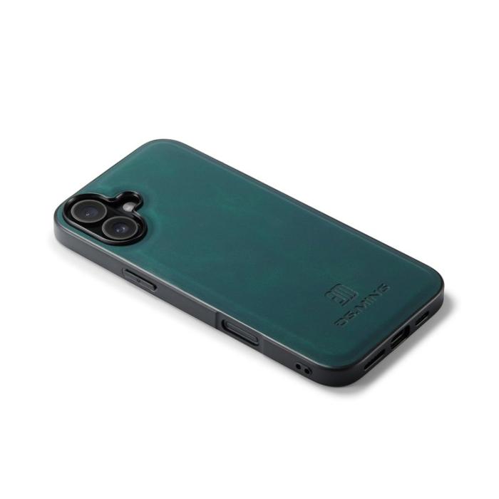 DG.MING - DG.MING Mobilskal till iPhone 17 PU Läder PC + TPU Hybrid - Grön