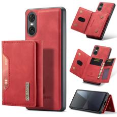 DG.MING - DG.MING Konstl&auml;der Pl&aring;nboksfodral f&ouml;r Sony Xperia 10 VI - R&ouml;d
