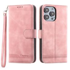 DIERFENG - DIERFENG DF-03 iPhone 14 Pro Max Pl&aring;nboksfodral Konstl&auml;der - Rosa