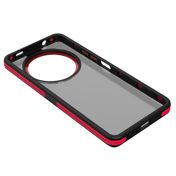 OEM - Xiaomi Redmi A3 4G Mobilskal Crystal Black - Röd