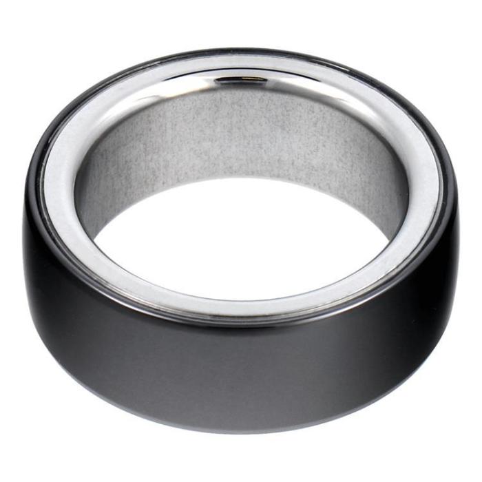 OEM - Smart Ring Med Laddningsbox - Storlek (18mm)  - Svart
