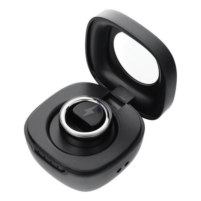 OEM - Smart Ring Med Laddningsbox - Storlek (18mm)  - Svart