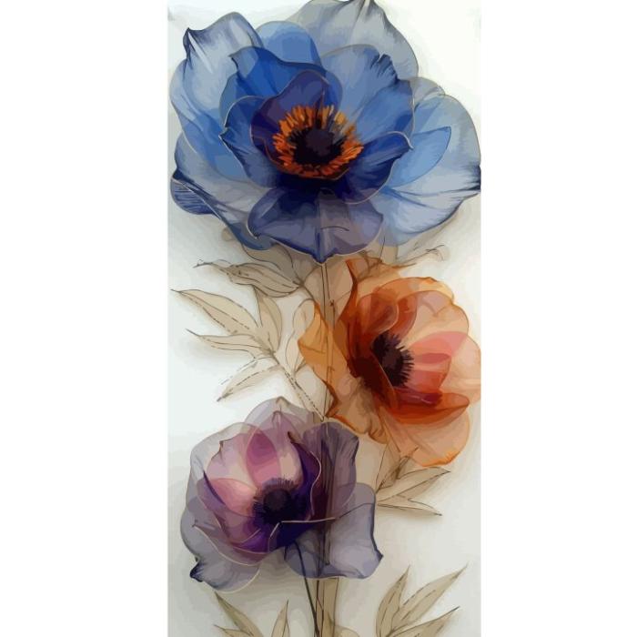 iSecrets - Plånboksfodral till Apple iPhone 13 Pro med Silkesblommor