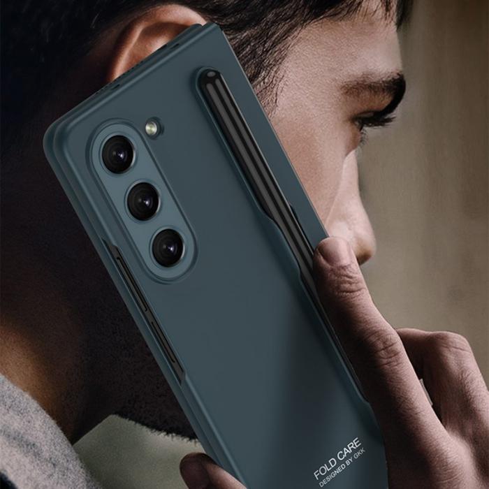 GKK - GKK Samsung Galaxy Z Fold5 Fodral - Hård PC Ultra Tunn - Silver