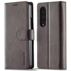 LC.imeeke - LC.IMEEKE Pl&aring;nboksfodral f&ouml;r Samsung Galaxy Z Fold3 5G - Konstl&auml;der - Gr&aring;