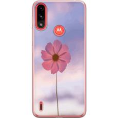 iSecrets - Mobilskal till Motorola Moto E7 Power med Rosa blomma