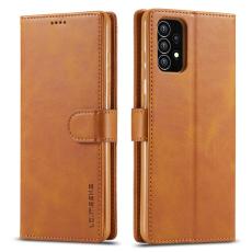 LC.imeeke - LC.IMEEKE Samsung Galaxy A53 5G Pl&aring;nboksfodral Konstl&auml;der - Ljusbrun