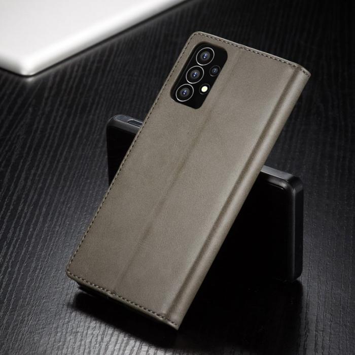 LC.imeeke - LC.IMEEKE Samsung Galaxy A53 5G Plånboksfodral Konstläder - Grå