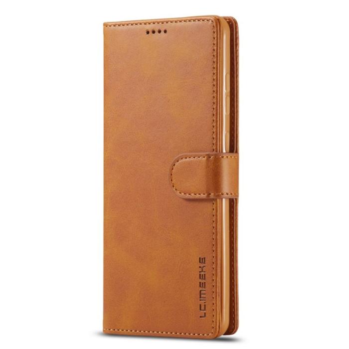 LC.imeeke - LC.IMEEKE Samsung Galaxy A53 5G Plånboksfodral Konstläder - Ljusbrun
