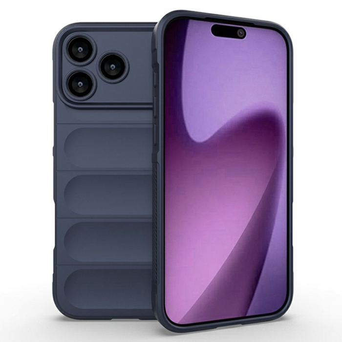 Amorus - AMORUS iPhone 17 Pro Mobilskal Shockproof TPU Rugged - Mörkblå