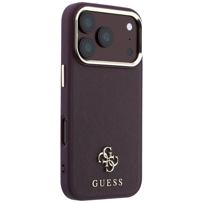 Guess - Guess Mobilskal För iPhone 18 Pro Max/17 Pro Max Magsafe Saffiano Small 4G Logo