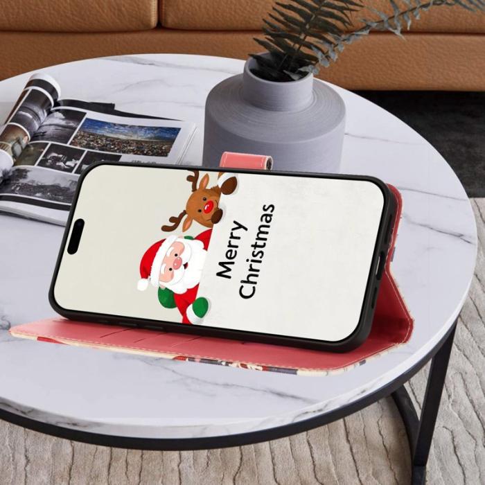OEM - Samsung Galaxy S26 Ultra Fodral Konstläder Julmönster - Juldjur