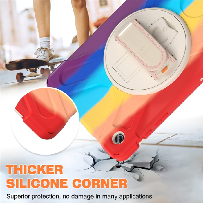 A-One Brand - Galaxy Tab A9 Plus Mobilskal Silikon Rotary Kickstand