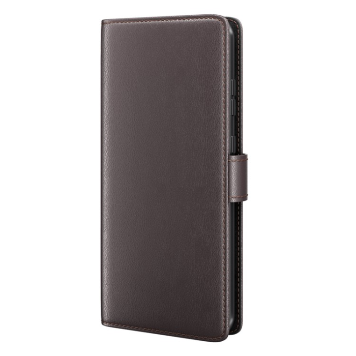 A-One Brand - Galaxy A14 5G/4G Plånboksfodral Äkta Läder Folio Flip - Brun