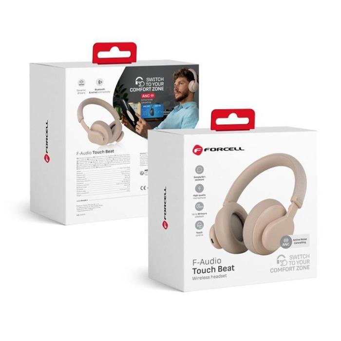Forcell - Forcell Hörlurar Over-ear Trådlösa ANC Touch Beat F Audio - Rosa