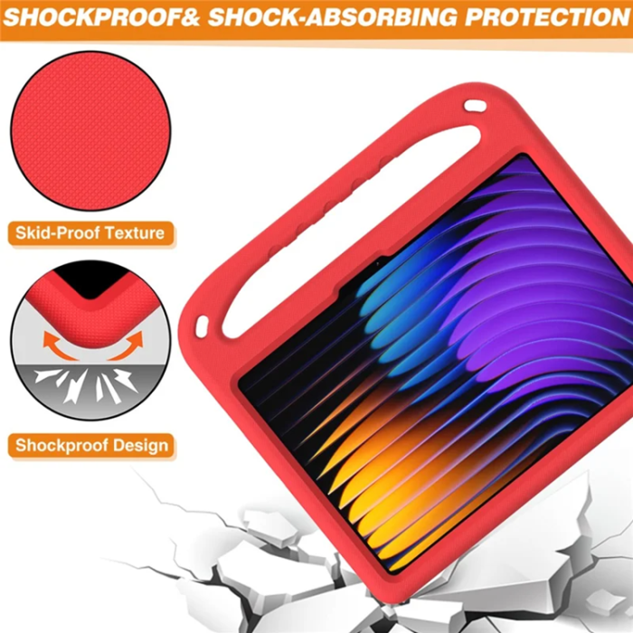 A-One Brand - Xiaomi Pad 7 Pro/Pad 7 Skal EVA Handgrepp Kickstand - Röd