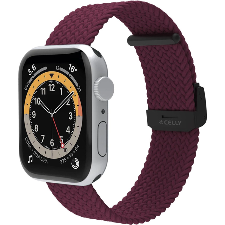 Celly Apple Watch (42/44/45mm) Armband Flätat - Lila | 5123 | AlltMobil