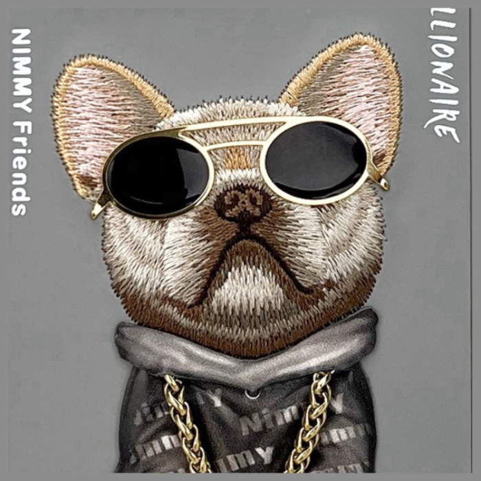 NIMMY - Nimmy iPhone 16 Pro Max Mobilskal Glasses Cool Dog - Grå