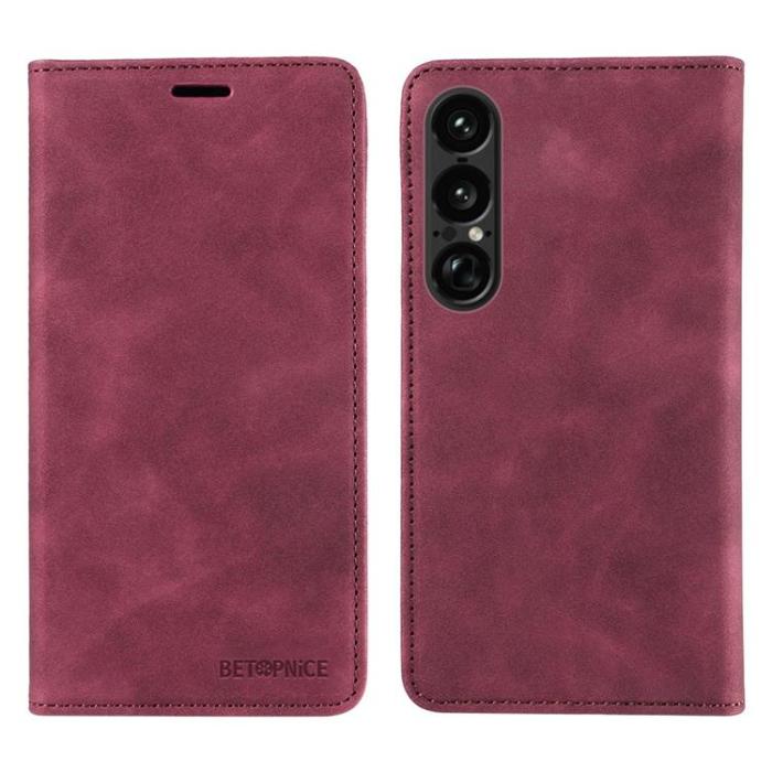BETOPNICE - BETOPNICE Sony Xperia 1 VII Plånboksfodral RFID - Röd