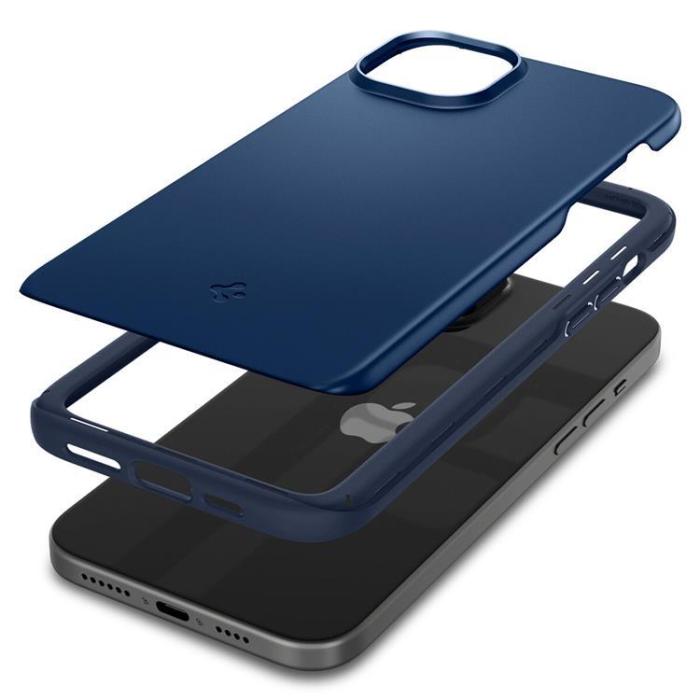 Spigen - Spigen iPhone 15 Plus Mobilskal Thin Fit - Blå