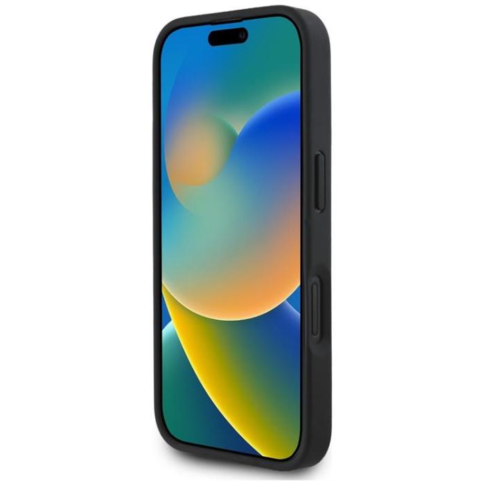 Guess - Guess iPhone 16 Mobilskal Grained Roses Big 4G logo - Svart