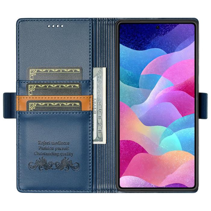 N.BEKUS - N.BEKUS P3 För Samsung Galaxy S26 Ultra Fodral PU Läder - Blå