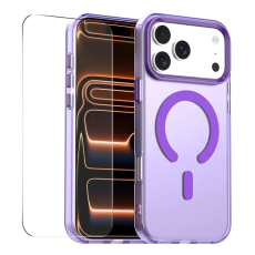 ENKAY - ENKAY iPhone 17 Pro Max Mobilskal MagSafe 9H Härdat Glas - Lila