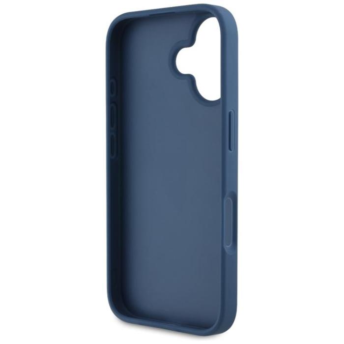 Guess - Guess iPhone 16 Mobilskal Grained Roses Big 4G logo - Blå
