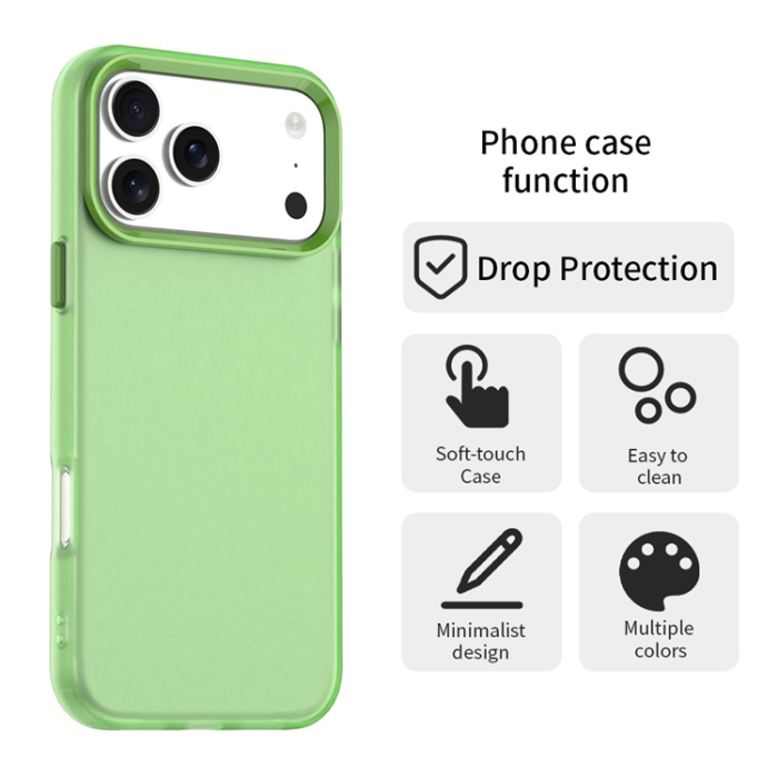 A-One Brand - iPhone 17 Pro Mobilskal Matte Anti-Drop - Grön