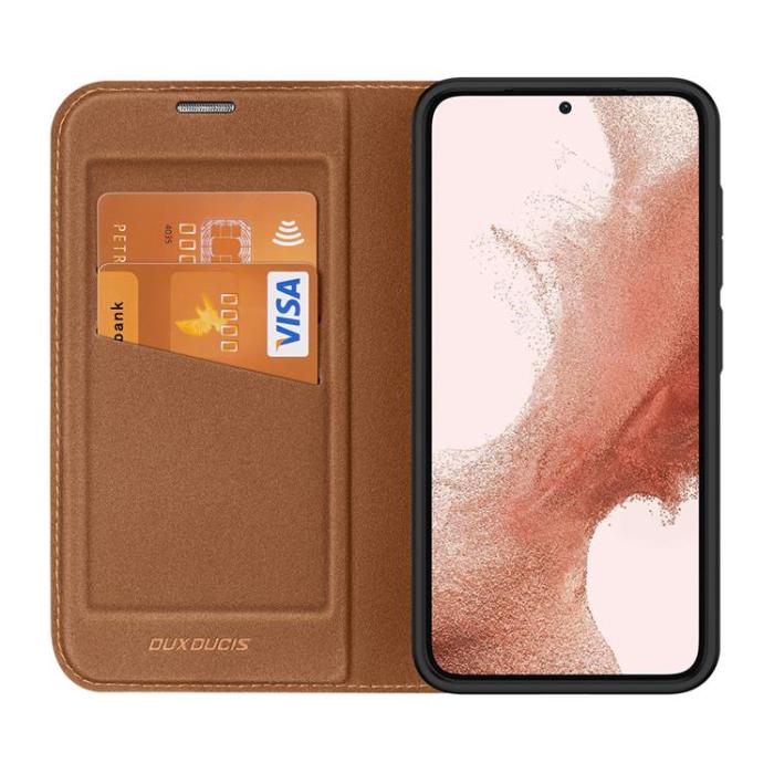 Dux Ducis - Dux Ducis Galaxy S23 Plus Plånboksfodral Skin X2 - Brun