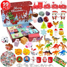 Adventskalender - Adventskalender Barn 2024 med 99 Roliga Leksaker och överraskningar