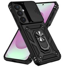 OEM - Mobilskal till Samsung Galaxy S26 Plast med Linsskydd St&auml;ll - Svart