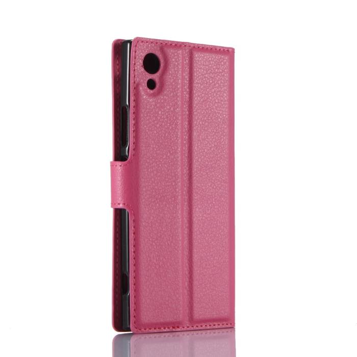 OEM - Litchi Plånboksfodral till Sony Xperia XA1 - Magenta
